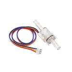 DIJIANG  ZJ-TM02 6.3mm Tube Visual Hall Effect Flowmeter Food-Grade PC Water Flow Sensor Switch 0.15-4L/min Fluid Meter Counter